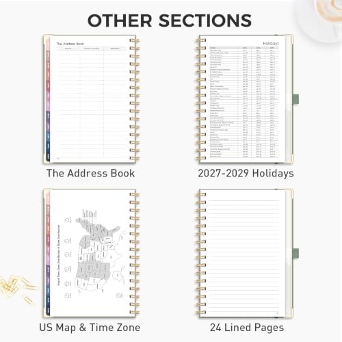 RETTACY 2027 Planner, Weekly and Monthly, A5 Size (5.7" x 8.3")