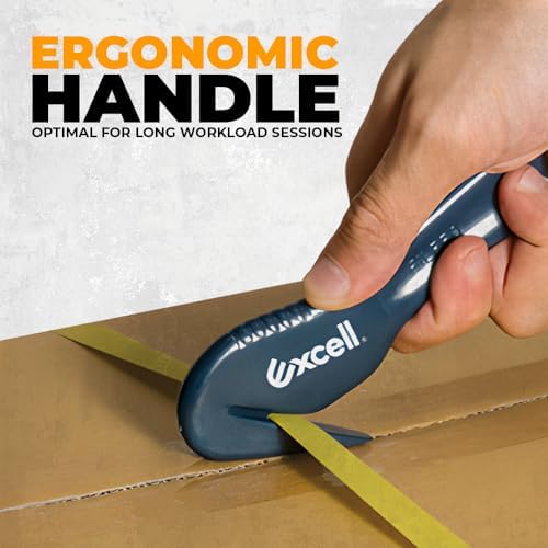 WOD SD-259B Disposable Handy Cutter Package Opener, Stretch Film Shrink Wrap Safety Box Cutters & Strapping Speedy Safe Cutter - Ideal For Office & Commercial Use (Pack of 3)