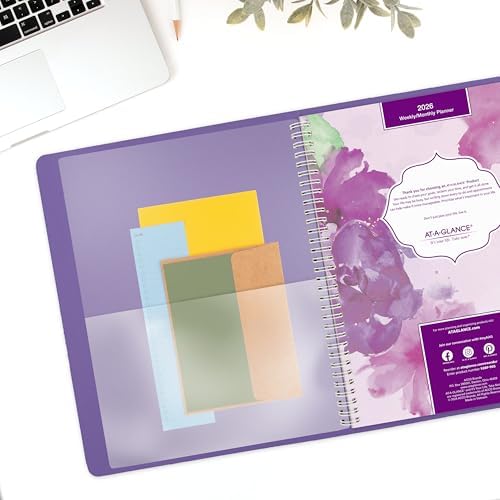 AT-A-GLANCE 2026 Planner, Weekly & Monthly, 8.5" x 11", Large, Beautiful Day (938P-905-26)