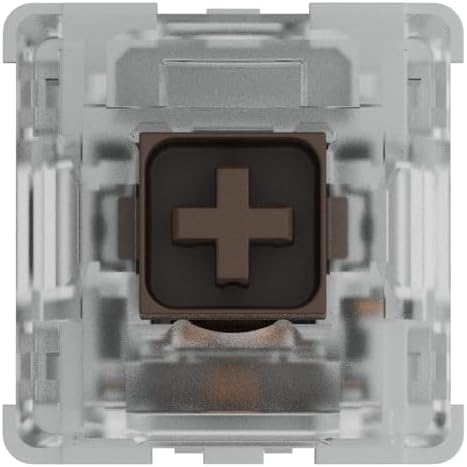GLORIOUS Kailh Box Brown Mechanical Keyboard Switches: Reliable Dustproof 120-Pack - Perfect for Precise Typing and Moderate Gaming