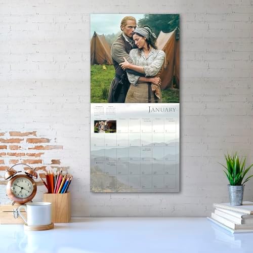 Outlander 2026 Wall Calendar, 12-Month Timeless Romance Calendar, 12" x 12", Monthly Calendar 2026 Planner with Large Grids for Office or Home