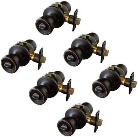 Design House Terrace Privacy Door Knob, Oil Rubbed Bronze