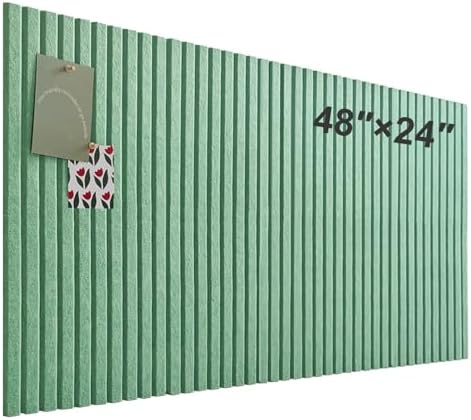 Large Felt Bulletin Board 48" x 24", Jade Green