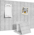 Large Cork Board for Walls 36" x 24", 6 Pack Felt Wall Tiles with Push Pins for Office Home, Pin Board Bulletin Board for Photo Pictures, Heather Gray