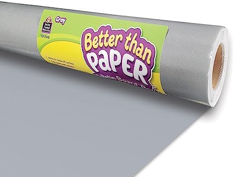 Teacher Created Resources Gray Better Than Paper Bulletin Board Roll (TCR77493)
