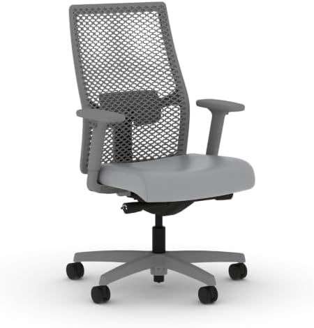 HON Ignition 2.0 ReActiv Ergonomic Office Chair, Lumbar Support, Steel