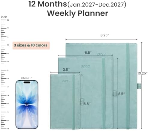 2027 Planner Weekly and Monthly, 8.5" x 6.5", Schedule Planner