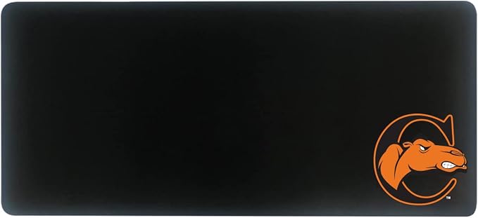 Campbell University Classic Cloth Desk Mat, Durable Office Supplies, Non-Slip Base, Responsive Desk Pad with Smooth Cloth Surface, Black