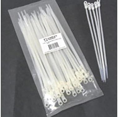 C2G/Cables to Go 43040 6-Inch Screw-Mountable Cable Ties - 50 Pack