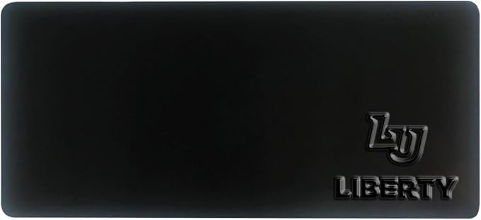 Liberty University Alumni Desk Mat, Durable Office Supplies, Non-Slip Base, Responsive Desk Pad with Smooth Surface, Black