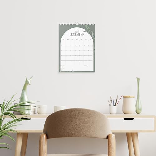 Karto Wall Calendar 2026-2027 8.5x11 in - Boho Greenery