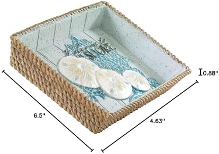 Avanti Linens - Soap Dish, Guest Bathroom Essentials, Coastal Home Decor (Beachcomber Collection)