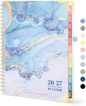 Forvencer Academic Planner 2026-2027, Weekly & Monthly Hardcover Planner A5