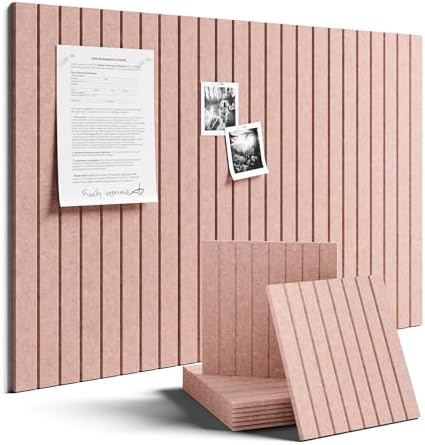 Fluxynara 36" x 24" Large Felt Bulletin Board, Pink
