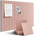 Fluxynara 36" x 24" Large Felt Bulletin Board, Pink