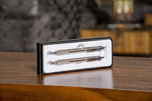 Zebra Pen STEEL Tactical M-701 & F-701 Set, HB 0.7mm, Black Ink 0.8mm, 2-Pk