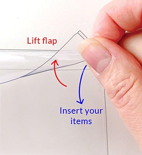 StoreSMART® 6-Pocket Clear Vinyl Binder Page with Flaps - 10-Pack - SPT600-6F-10