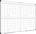 XBoard Magnetic Calendar Whiteboard 48x36 Inches 4 Month