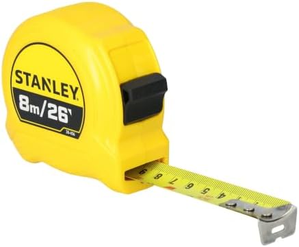 STANLEY Global Tape Measure 8M / 26-Ft x 1 in., Retractable (30-456)