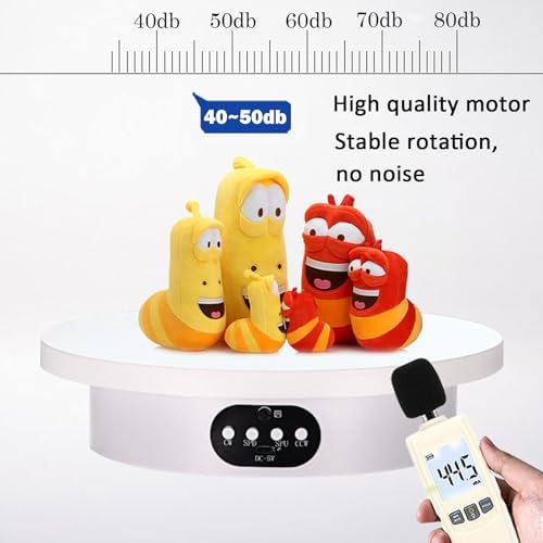 YVV Motorized Rotating Display Stand for Epoxy Glitter Tumbler, 360° Cup Turner Electric Turntable for Products Photography, Adjustable Speed and Direction Bling Bling Tumbler Making Supplies Spinner