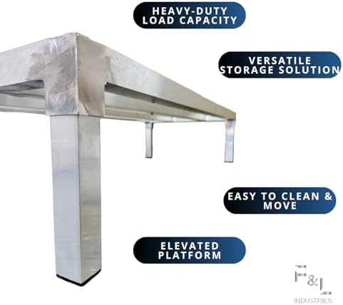 Winco 14" x 24" Aluminum Dunnage Rack
