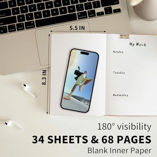 100 Pack A5 Lined Kraft Notebook Journals 8.3x5.5 In，Travel Journals Notebooks Bulk，Subject Notebooks 34 Sheets 68 Pages for Writing School Office Supplies (Blank-100 Pack)