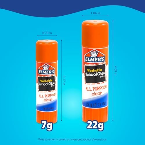 Elmer's All Purpose School Glue Sticks, Washable, 22 Grams, 30 Count - Classroom, Arts & Crafts, #1 Teacher Brand