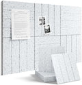 Fluxynara 36" x 24" Large Felt Bulletin Board, Light Gray