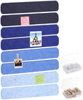8 Pack Felt Bulletin Board Strips, 13x2 Inch Pin Board, Cork Boards