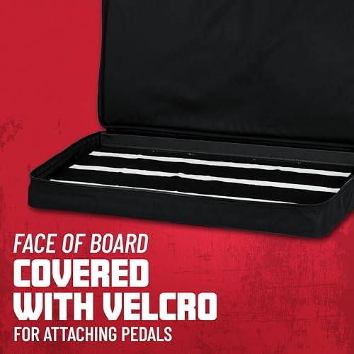 Gator Cases Pro Size Wood Pedal Board with Nylon Carry Bag with External Pocket | 30 x 16" (GPT-PRO)