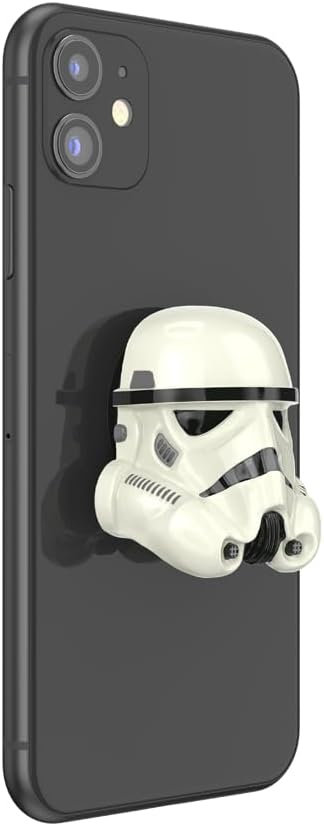 PopSockets Adhesive Phone Grip, Holder- Storm Trooper | Secure Comfortable Hold, Anti-Drop, Kickstand, Star Wars, Grogu, Electronic Accessories, For iPad/Kindle/iPhone/Android