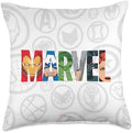 Marvel Avengers Super Heroes Comic Book Throw Pillow