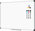 XBoard Magnetic Dry Erase Board with Grid Lines 48 x 36 Inches