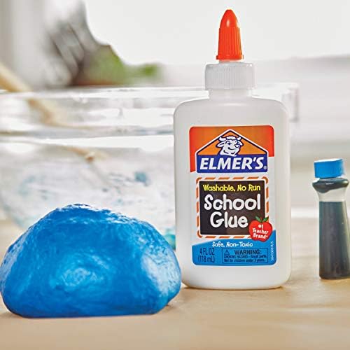 Childcraft Construction Paper, 9 x 12 Inches, Assorted Colors, 500 Sheets - 1465886 & Elmer's Liquid School Glue, Washable, 4 Ounces Each, 12 Count - Great for Making Slime