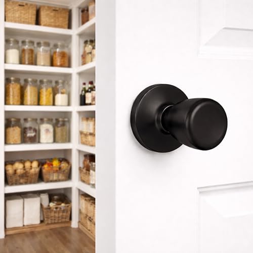 Design House Terrace Dummy Door Knob, Matte Black