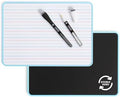 U Brands Mini Dry Erase Board for School, 1 Count Double Sided Ruled - Blue