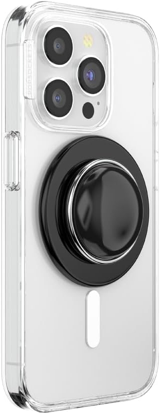 PopSockets Phone Grip for MagSafe, Magnetic Holder- BonBon Black | Removable, For Kindle / Android / iPhone, With Magnet, Black, Electronic Accessories, For iPad/Kindle/iPhone/Android