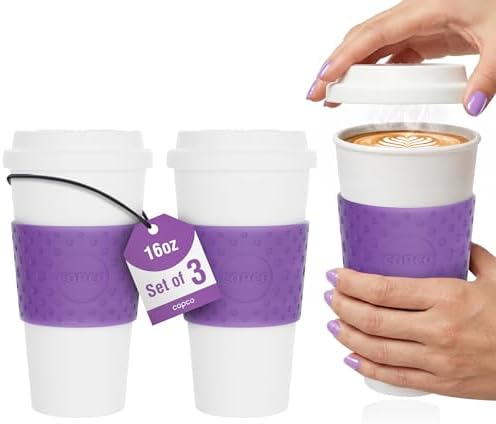 Copco Acadia Travel Mug, 16 Oz - Lilac, Set of 3