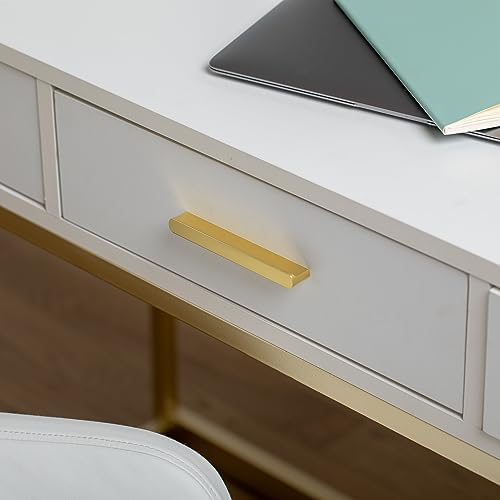 Martha Stewart Ollie 3 Drawer Home Office Desk, White