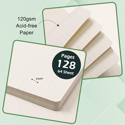 Ruled Notebook/Journal - Classic Lined Journal/Notebook, 5.3'' x 8.26''