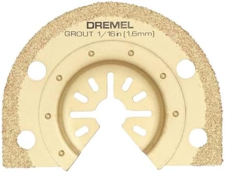 Dremel MM501-1/16-Inch Oscillating Multitool Blade for Grout Removal, Fast Cutting Carbide Accessory - Universal Quick- Fit Interface Fits Bosch, Makita, Milwaukee, and Rockwell