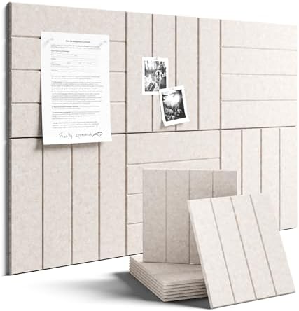 Fluxynara Felt Bulletin Board & Cork Board Alternative, Oatmeal