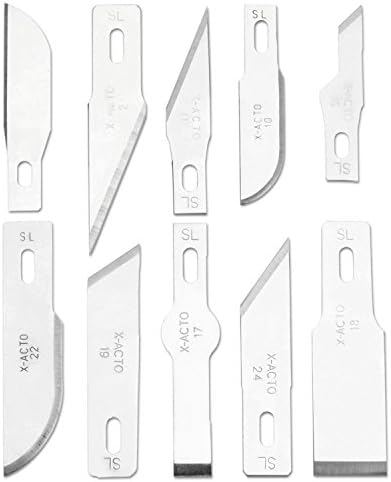 X-ACTO Compression Basic Knife Set, Includes 3 Knives, 13 Blades, Soft Carry Case, 17 Count - Crafting, Art Projects, Cutting Tools