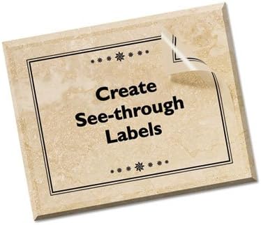 Avery Full Sheet Printable Shipping Labels, 8.5" x 11", Matte Clear, Inkjet, Create Custom Labels Using Scissors or Electronic Cutting Machines, 125 Total (5 Packs of 8665)