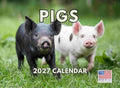 Pig Calendar 2027 Monthly Wall Calender 12 Month | American Made In The USA