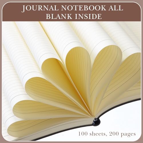 Tenceur 5 Pcs A4 College Ruled Notebook 8.5'' x 11'' Lined Journal 200 Pages Lined Artificial Leather Sketchbook for Writing Office School Business Home Gifts Supplies(Multi Color)