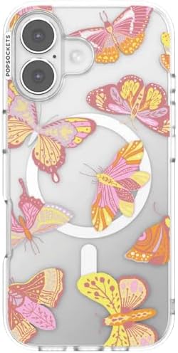 PopSockets iPhone 17 Phone Case with MagSafe- Sunset Mariposa