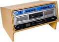 Sound Town DIY 4U Angled Desktop Turret Studio Rack with Solid Baltic Birch Plywood, Golden Oak, Assembly Required (SDRK-Y4SL)