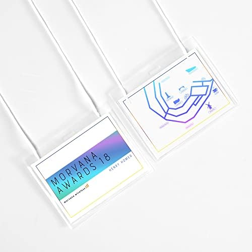 Avery Customizable Name Badges, Includes Cords, 3" x 4", Laser/Inkjet Printable Inserts, 100 Name Tag Holders per Pack, 500 Total (5 Packs of 74459)