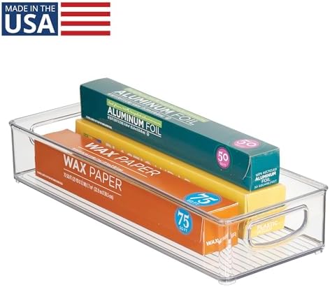 iDesign Slim Extra Long Clear Storage Bin